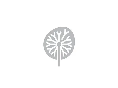 Dandelion branding fall flower geometry green icon logo mark minimal nature plant spirng visual identity