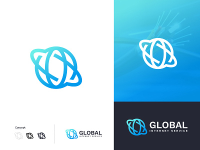 Global Internet Service Modern Logo design brand identity brand logo branding coloful logo concept design flat global global modern logo design graphic design internet internet logo letter logo logo logo design logo mark logo type modern vector