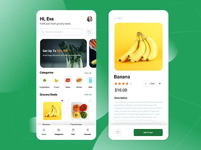 Grocery Shopping App app concept design design concept figma groceries grocery grocery app grocery shopping grocery shopping app online online grocery shopping app online shopping ui uidesign