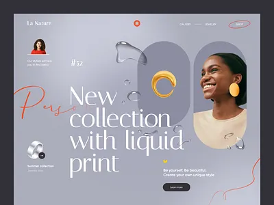 Jewelry Website design interface product service startup ui ux web website