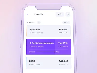 Doctor App Exploration animation app dashboard doctor heart surgery transplantation ui