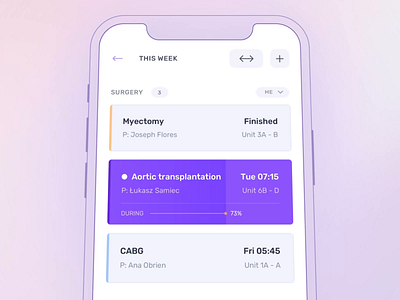 Doctor App Exploration animation app dashboard doctor heart surgery transplantation ui