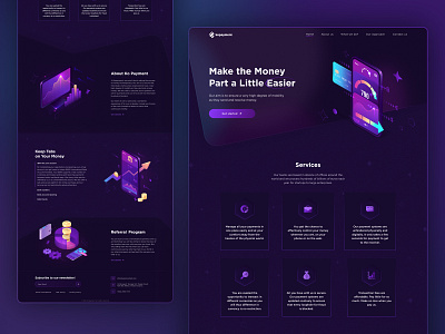 Kopayment | Banking Services bank banking btoker company concept darkmode design finance finance website fintech forex homepage invesment payment services trade trading ui ui ux webdesign