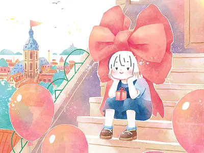 gift graphic design illustration kidlitart picturebook