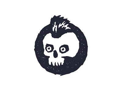 Mohawk Skull Logo buy draw drawing drawn eye face for sale grainy grunge halloween head logo logos logotype modern mohawk sale sales skull skulls