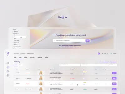 Napojse - dashboard admin clean dashboard glass light minimal mininalist ui ux