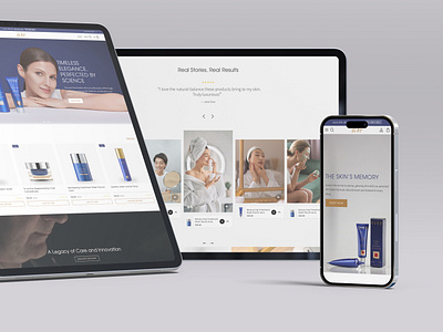 Pier Augé – Skincare Brand Homepage Design Concept ecommerce inspiration luxury skin care ui design website design