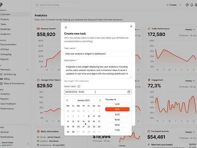 Date Picker · Koala UI b2b dashboard dialog dropdown figma input light light mode modal product product design saas ui ui design ux design