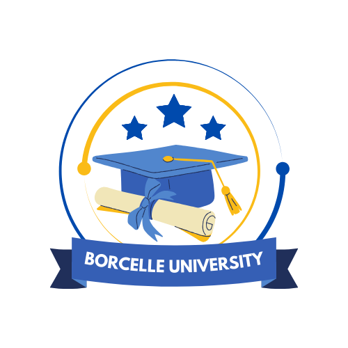 creative logo design of Borcelle University