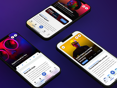 AppKit Mobile - Multipurpose Mobile Kit & PWA Template android app article page design colors content app content page daily ui design ios iphone mobile mobile app design modern app design neon neon color progressive web app sidebar ui uiux ux design