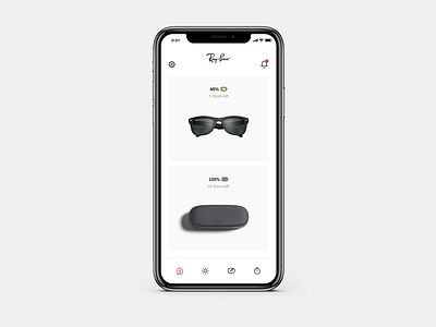 Ray-Ban concept app app concept connected design glasses iot product rayban smart ui