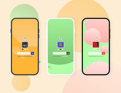 popping login screens appdesign graphic design ui uidesign uiux uiuxdesign user experience user interface