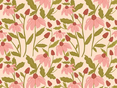 In The Wild - pattern design artist design femaleartist floral floralpattern flowers illustration pattern patterndesign surfacepattern textiledesigner