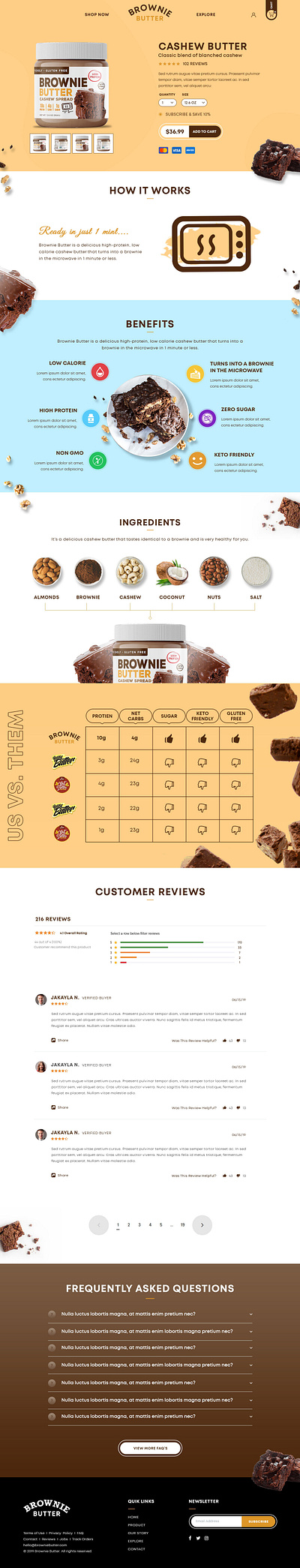 Brownie Butter design illustration ui ux