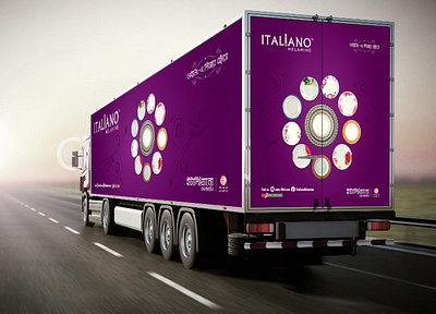 Vehicle branding design for Italiano Melamine advertise advertisement advertising advertisment branding graphic design vehicle