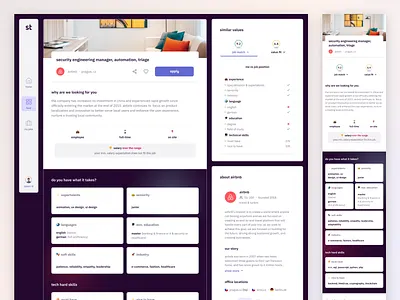 supertalent - Job Detail clean desktop hiring job job application job board job finder job listing jobs minimal product design saas simple ui ux web app web application
