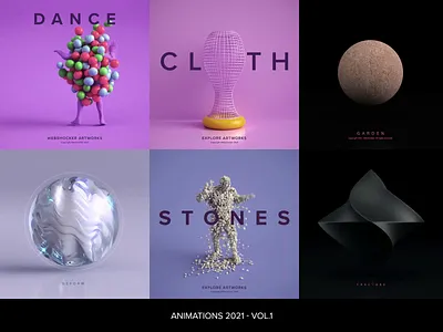 Animations 2021 - Vol.1 3d 3dsmax animation design illustration motion design render vray webshocker website
