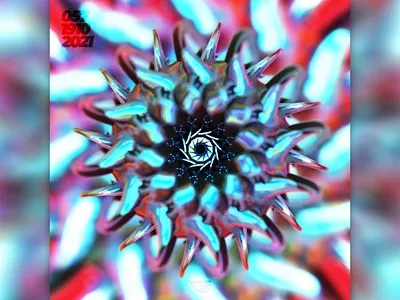 Fifty-seven / Series of posters 3d abstract art blender design illustration