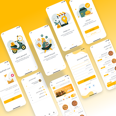 food restaurant mobile application delivary food healthy food menu resturant ui ux