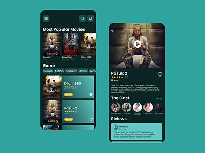 Stream App graphic design ui