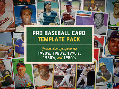 Pro Baseball Card Templates