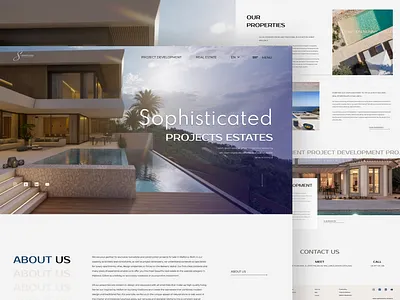 Project Estate | UX\UI Design & WordPress development animation art branding concept design graphic design illustration minimal ui uiux ux web website