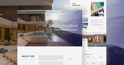 Project Estate | UX\UI Design & WordPress development animation art branding concept design graphic design illustration minimal ui uiux ux web website