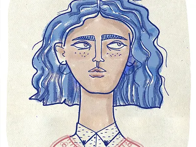 Chica Cool acuarela digitalart digitaldrawing feminist girlpower illustration sketch