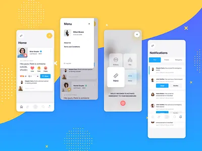 Social App Design branding graphic design mobile app design mobile design social app