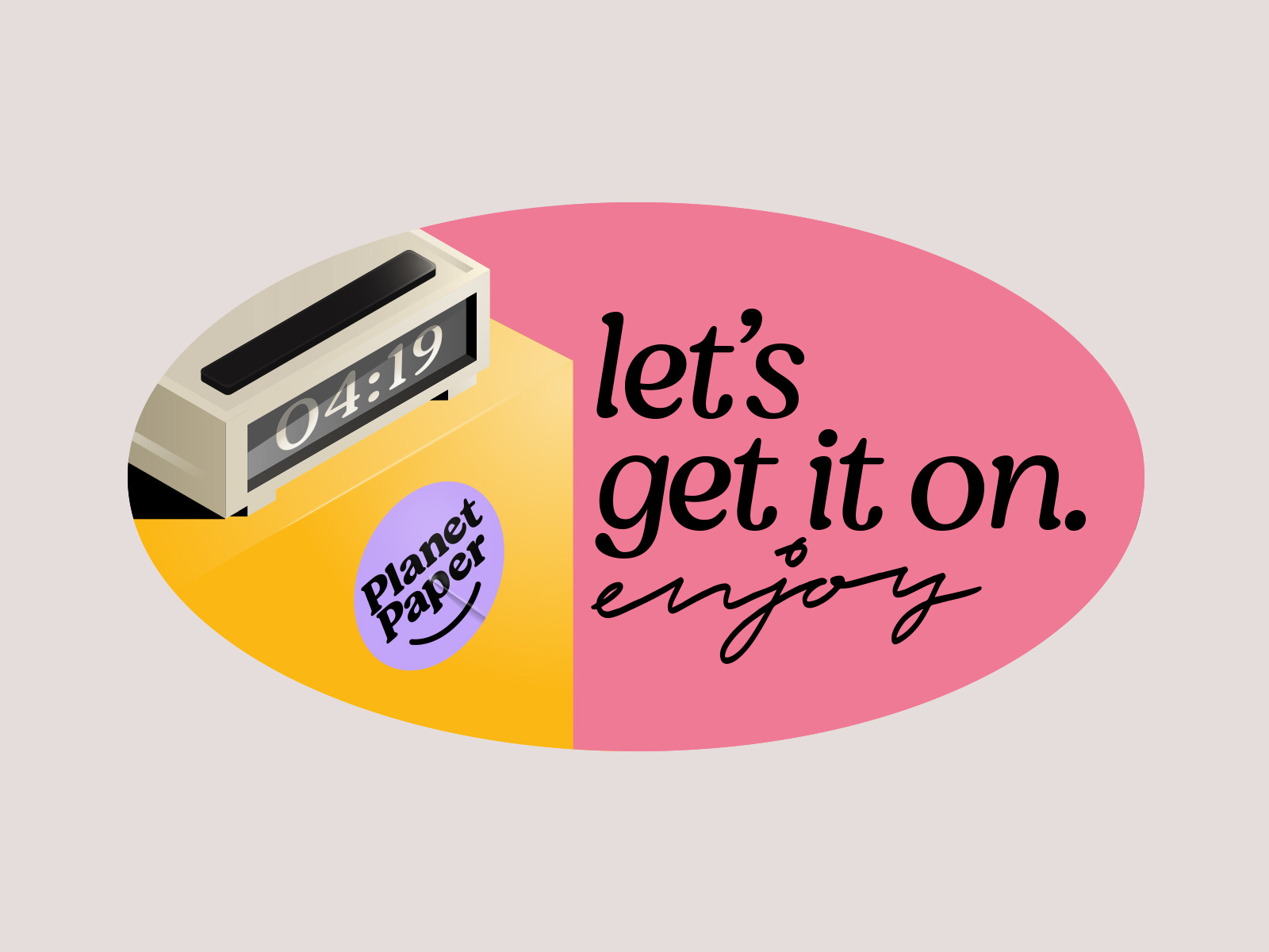 Example of Planet Paper Sticker