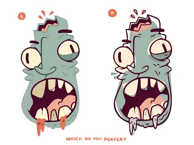 Zombie (Colouring exploration) blake stevenson brain cartoon character design cute design face halloween haunted horror illustration jetpacks and rollerskates logo mouth retro spooky teeth zombie