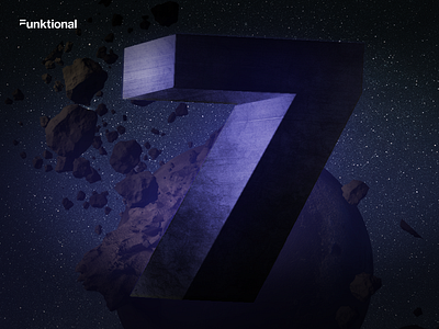 7 - The big countdown - Funktional branding artwork branding concept art design graphic design illustration key visual number visual concept