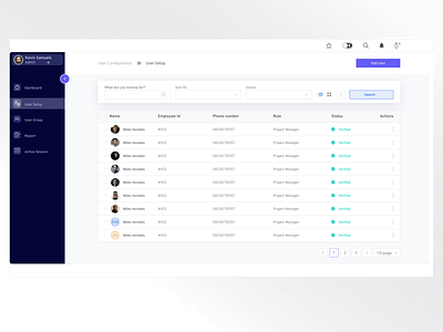 Enterprise Solution Data tables with Filters data table enterprise filters purple ui users