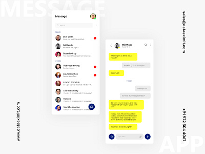 Messaging App Development app design branding design mobile app design mobile app ui