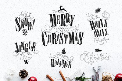 Christmas Vintage Collection lettering