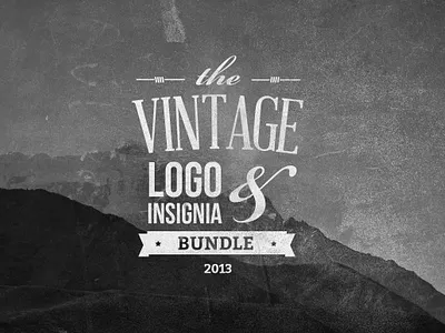 Vintage Logo & Insignia Bundle 3d animation app branding bundle clipart collection design graphic design illustration logo motion graphics ui