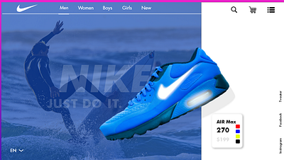 Nike animation branding graphic design logo motion graphics ui