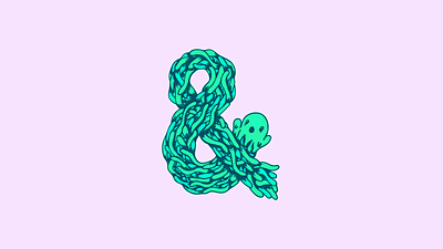 Spooky Season ampersand boo dribbbleweeklywarmup drip ghost glowing gooey gross halloween haunted illustration scary slime spooky symbol weeklywarmup