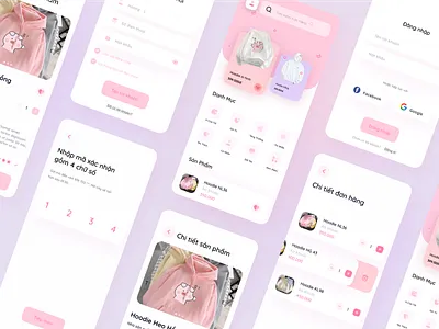 Fashion Cute App 3d animation app branding cute design graphic design icon illustration kit logo motion graphics ui uikit