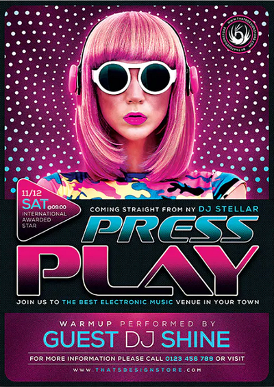 Night club flyer design branding design flat flyer graphic design icon illustration illustrator logo ui vector