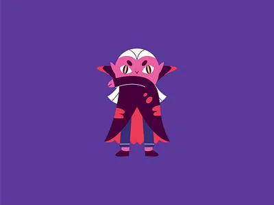 Vampire character design halloween spooky vampire