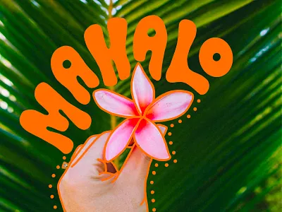 Mahalo Hawaii color design hand letteriing hawaii illustration ipad island lettering love procreate procreate app thank you type typography vector