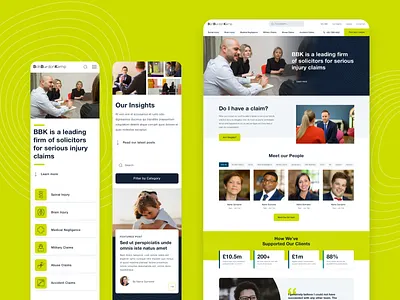 BBK - Law Firm UX/UI, Website corporate law firm lawyers services ui ux visual system website