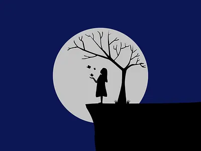 des petits rêves sous l'arbre design draw illustration