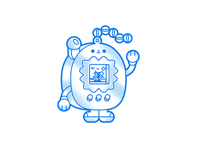 Summer Tamagotchi beach character design japanese tamagotchi