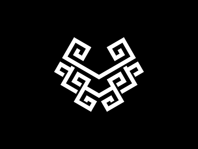 Aztec Bull Logo aztec brand branding bull design forsale geometric grid identity illustration label logo ui ux vector