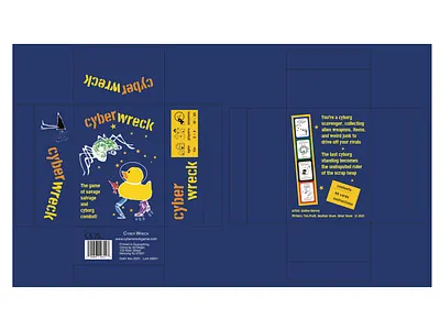 Cyber Wreck Box Proofs box design branding card game design ui ux