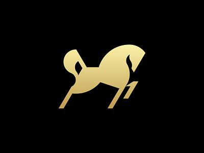 Horse Logo brand branding design elegant gold grid horse identity illustration label logo ratio ui ux vector