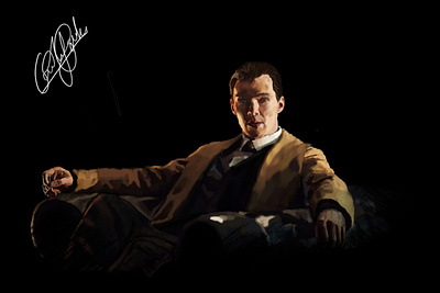 Digital artwork of Sherlock Holmes digitalart digitalpotrait fanart illustration photoshop photoshopart sampleart sherlock