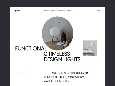 Website | Online store | Redesign concept design lamps light main page online store ui uidesign web webdesign website